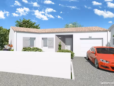 projet de construction d'une maison 3 chambres de 81.69 m² sur un terrain à bâtir de 591 m