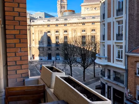 t5 meublé d'exception 150m² - 4 chambres  2 balcons - vue opéra - hyper-centre lille (gran