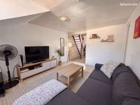reims – appartement meublé atypique de 32 m² carrez et 54 m² au sol – dernier étage