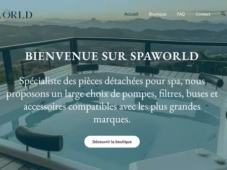 à vendre boutique e-commerce spécialisée dans les pièces détachées et accessoires pour spa