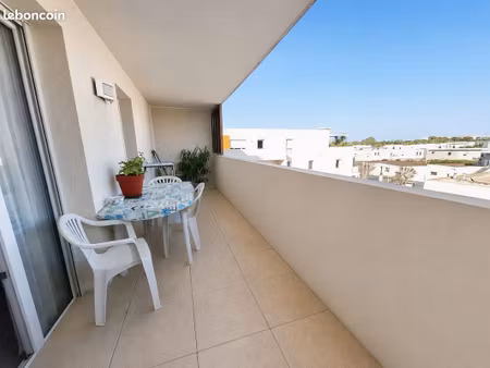 vente | appartement t2 | 2p | 1ch | 37.85 m² | agde | expo est | terrasse