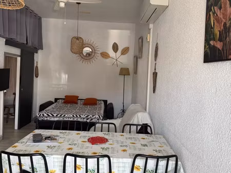 loue appartement meublé sept à juin tt confort à canet plage pour étudiant enseignant stag