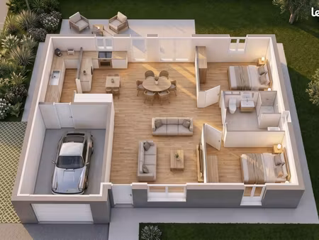 maison 74 m² gahard