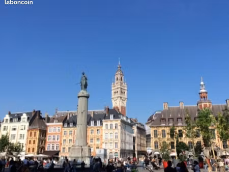 vieux lille f2 meublé + balcon tbe