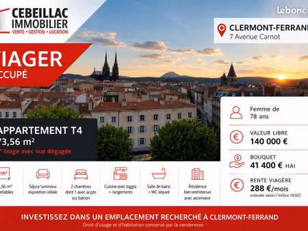 appartement 3 pièces 74 m²