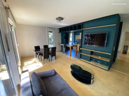 t3 meublé lumineux de 65 m² + garage dans résidence sécurisée - métro à pied - quartier va