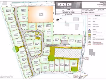 terrain 591 m² artzenheim