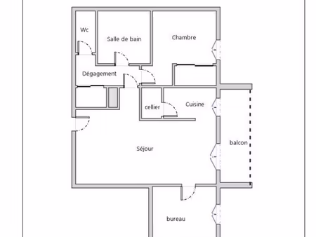 appartement 3 pièces - 53 m2