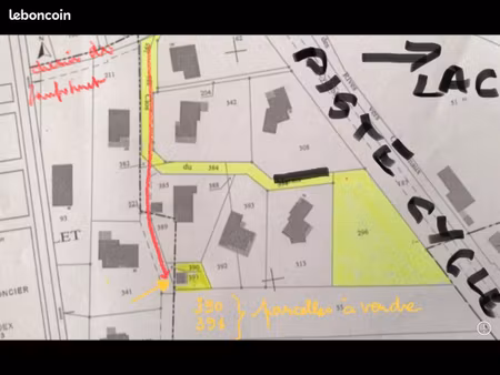 terrain de 1598m2 à sevrier possibilité de le visiter sans ma présence .accès indiqué sur 
