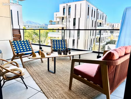 louer - t3 meublé 69m² terrasse - clot bey marseille