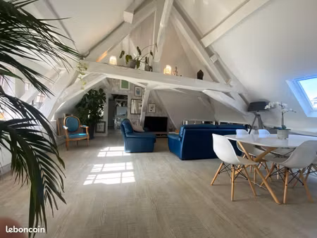 superbe appartement meublé atypique 90 m² au sol (48 m² carrez) - centre-ville dijon – 2 c