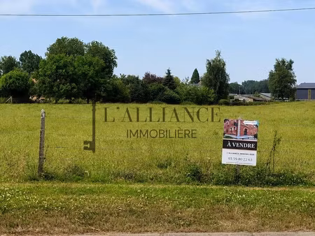 terrain 1000 m² bonnières