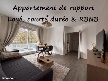 f2 47m² meublé rbnb résidence sénior