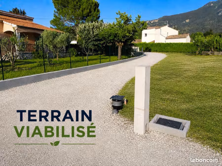terrain viabilisé 882 m2 – plan de gaubert – digne