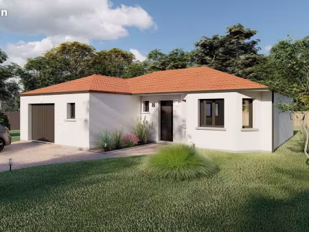 projet de construction d'une maison 89.6 m² avec terrain à vallet (44)