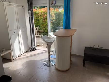 agréable petit studio 20m2 paul sabatier labège  jardin  métro