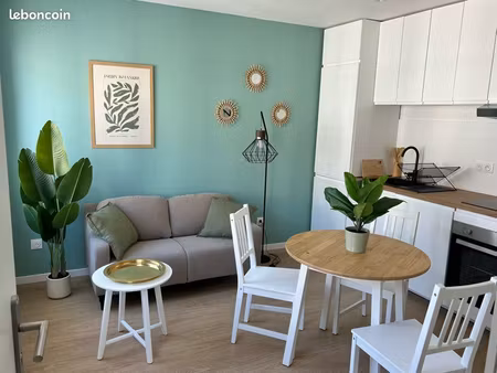 t3 meublé 38 m² – 2 chambres – entièrement rénové et équipé à neuf