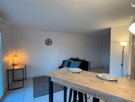 t1 meublé 28 m² (parking  terrasse  gardien)
