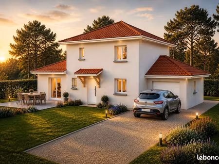 projet de construction d'une maison 120 m² avec terrain à vif (38)