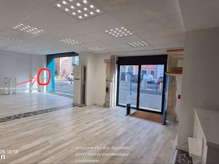 voiron local commercial 100m2 + 98m2 de cave