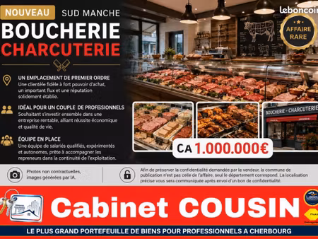 fonds de commerce boucherie 100 m²