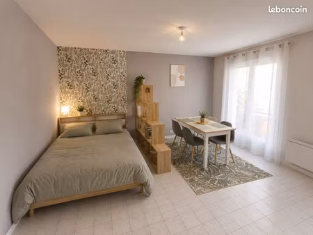 appartement t1 rénové et meublé - centre ville vierzon
