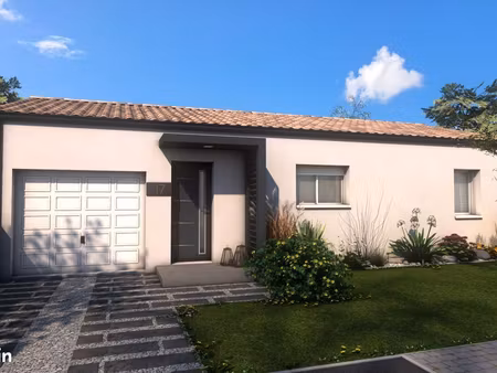 projet de construction d'une maison 3 chambres de 90 m² sur un terrain à bâtir de 226 m2 à