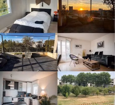 appartement lumineux de 80 m² avec grande terrasse – disponible en juillet et août