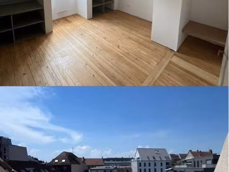 grand 2 pièces de charme entièrement rénové - neudorf - terrasse de 19m2
