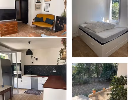 appartement t2 meublé avec jardin et terrasse