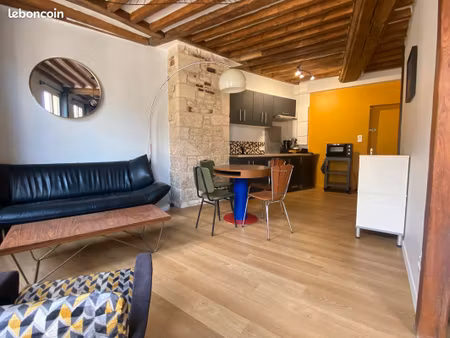 grand studio meublé avec coin nuit