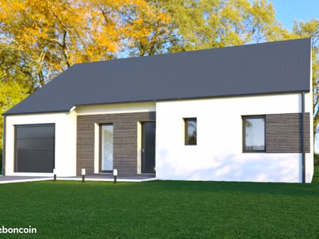 projet de construction d'une maison 74.91 m² avec terrain à pleugueneuc (35)