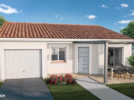 maison neuve 80 m² avec 3 chambres et garage sur terrain viabilisé de 368 m² à narbonne