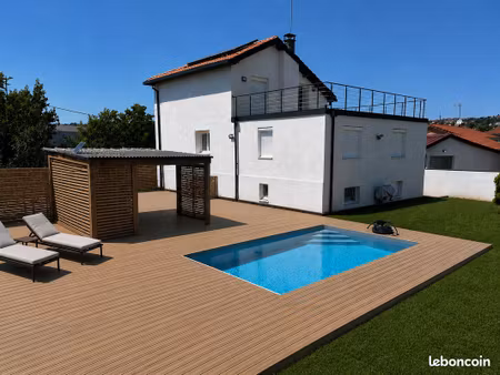 sorbiers – maison familiale rénovée 135m² + sous-sol 100m² – terrain 899m² – piscine