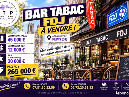 bar  fdj  tabac reims