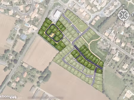 terrain 530 m² echire