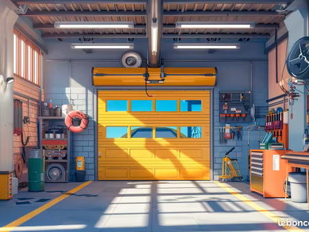 garage mécanique et carrosserie equipés