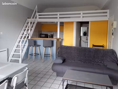 studio mezzanine meublé neuf plein sud avec balcon