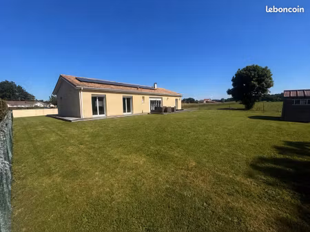 amou - plain-pied 115m² - géothermie + photovoltaïque - dpe b