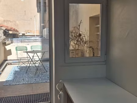 t1 meublé avec terrasse - quartier la plaine