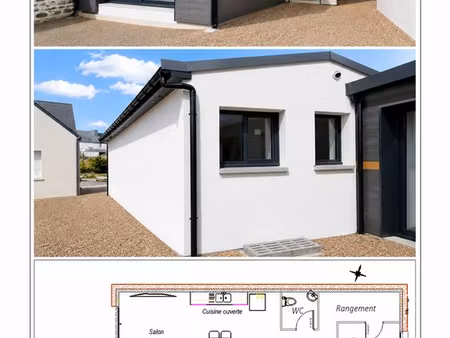 à louer – maison neuve meublée de plain-pied avec un petit jardin-centreville