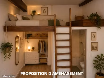 studio 1 pièce 17 m²