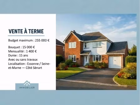 cherche vente à terme libre