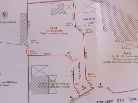 a vendre terrain à bâtir le maniron - etang salé