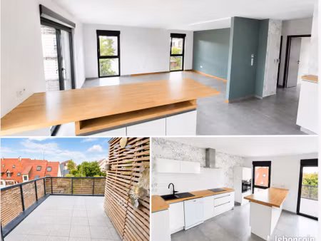 81 m² – traversant - terrasse 15 m² plein sud – vue dégagée – ascenseur- garage – résidenc