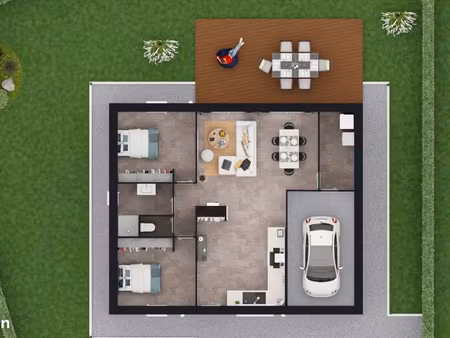 maison 3 pièces 69 m²