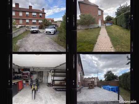 maison semi-individuelle rénovée – 84 74 m² – 3 chambres – sous-sol complet – jardin – hau