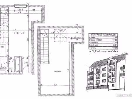 f2 - duplex - saint-cyr l'ecole