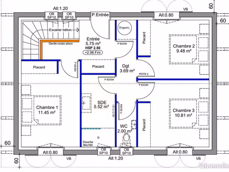 villa 4 pièces 98 m²