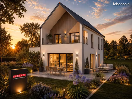 projet de construction d'une maison 135 m² avec terrain à guidel (56)